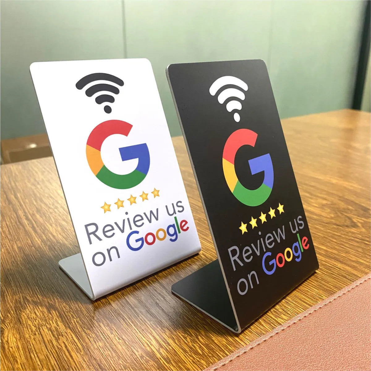 RaveMark Review Stand — Tap for Google Reviews