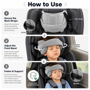 How to fit the SnoozeGuard head support to a car headrest