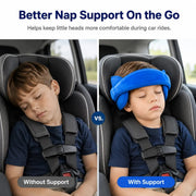 Better nap support on the go — the head held upright instead of falling sideways